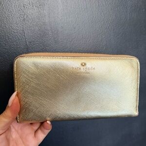 Kate Spade Metallic Gold Wallet